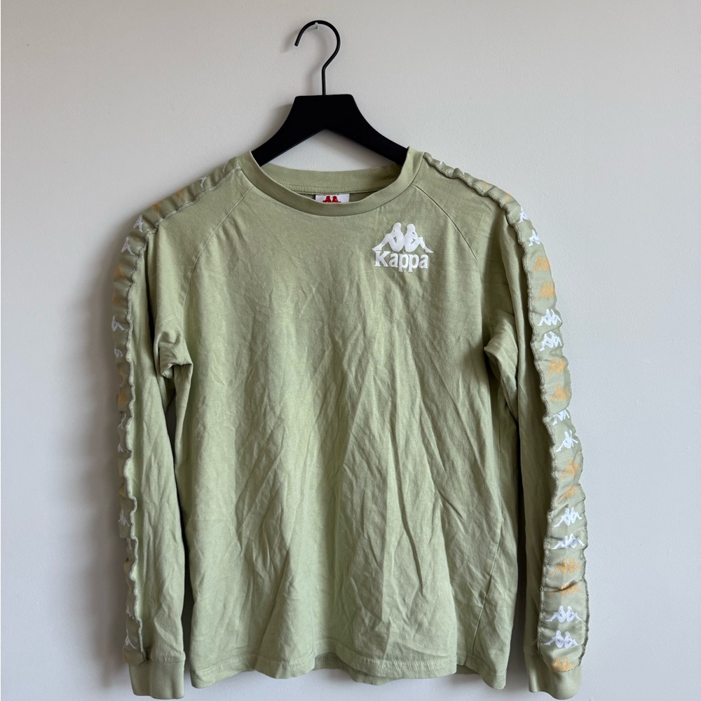 Vintage Kappa Sage Green Classic Logo Long Sleeve